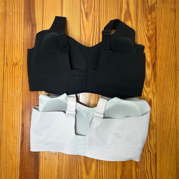 Neiwai Barely Zero Fixed Cup Curve Bras (2) Black/Fluffy Peach - Picture 2 of 5